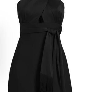 Likely Black Halter Mini Dress